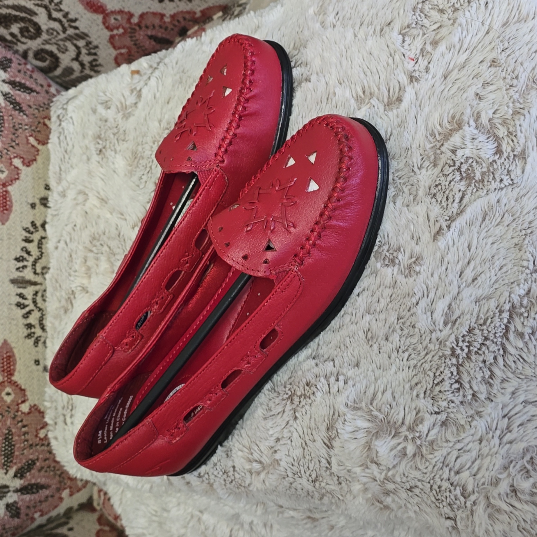 Brand New Red Loafers Shoes By Dr Scholls